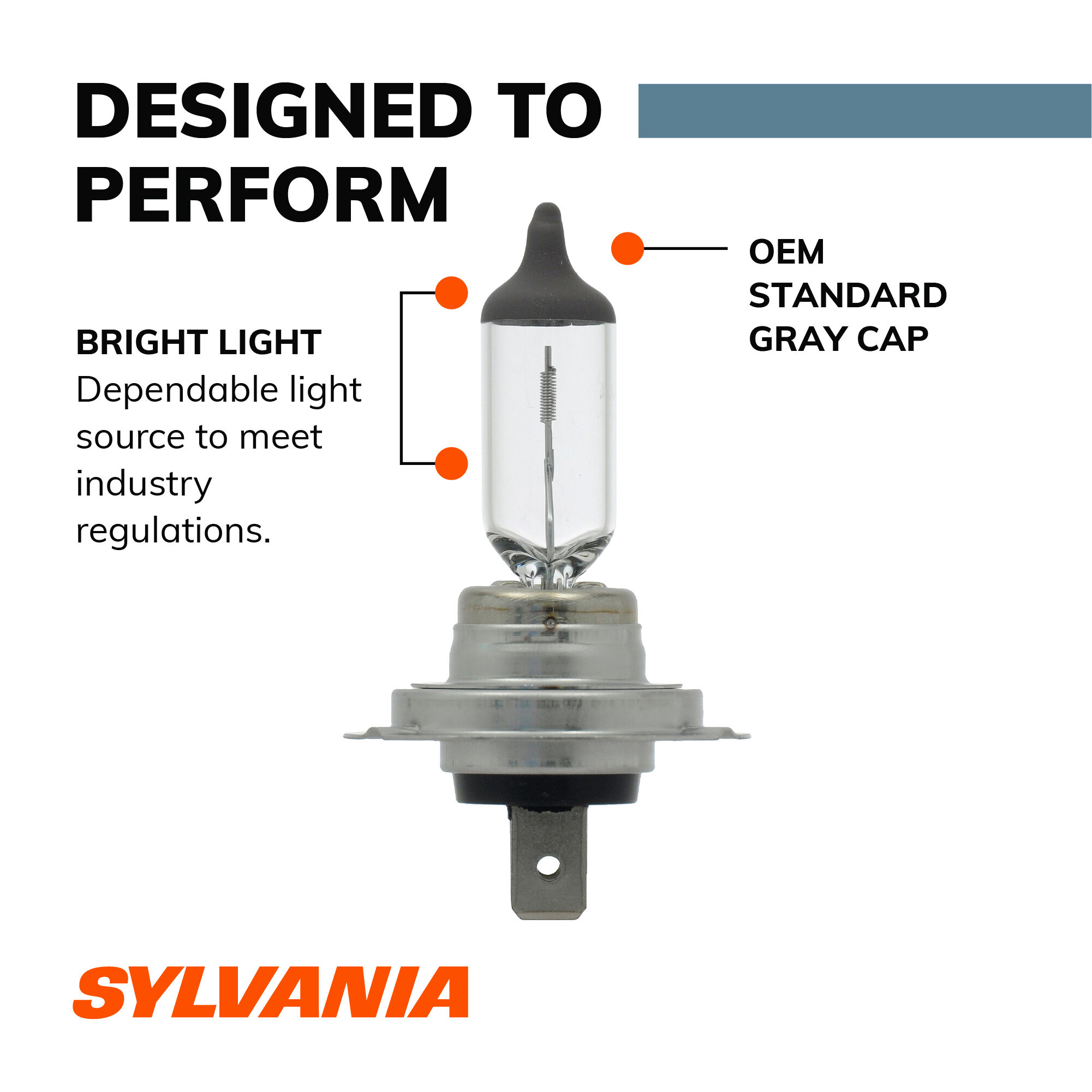 SYLVANIA H7 Basic Halogen Headlight Bulb 2 Pack